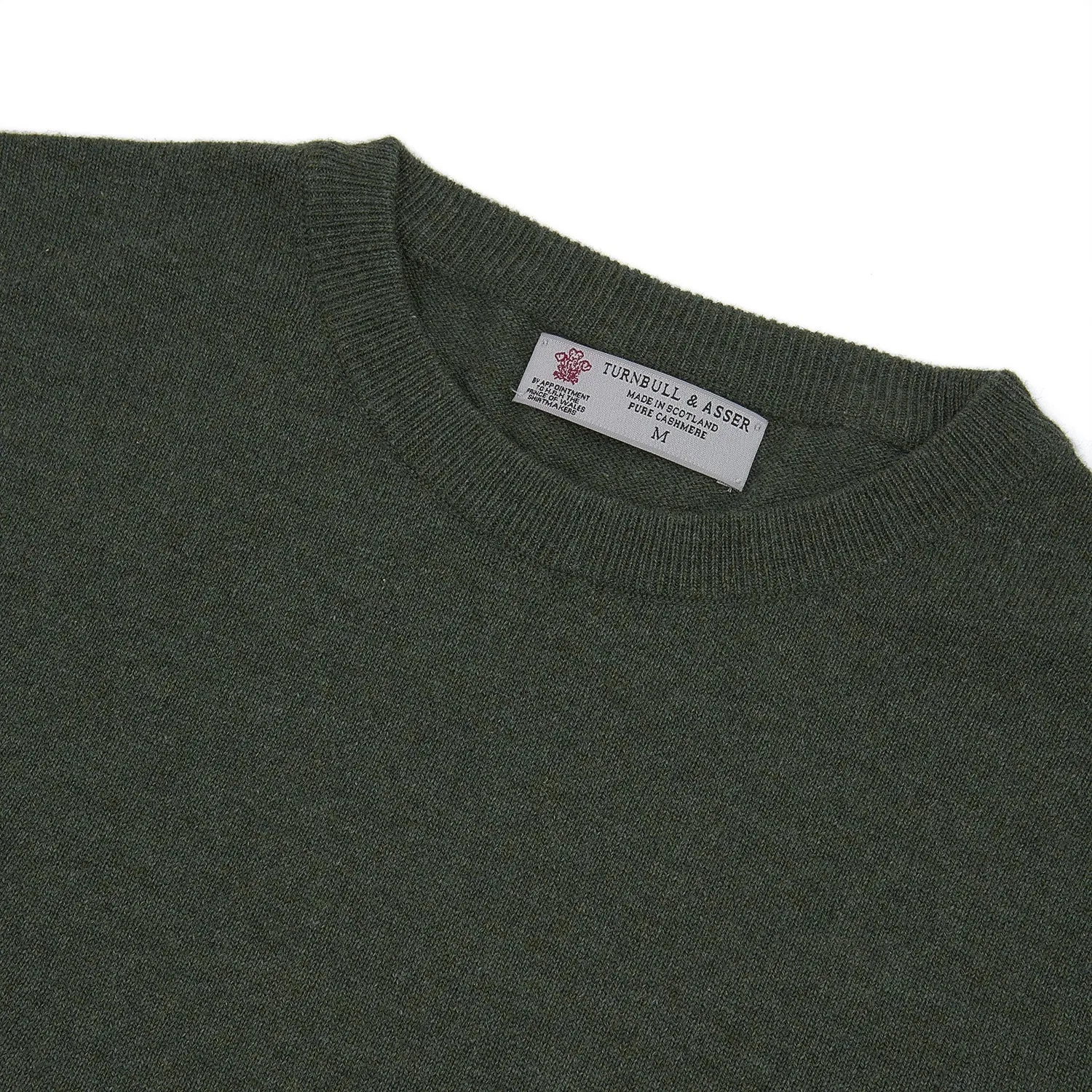 Green Crew Neck Cashmere Jumper