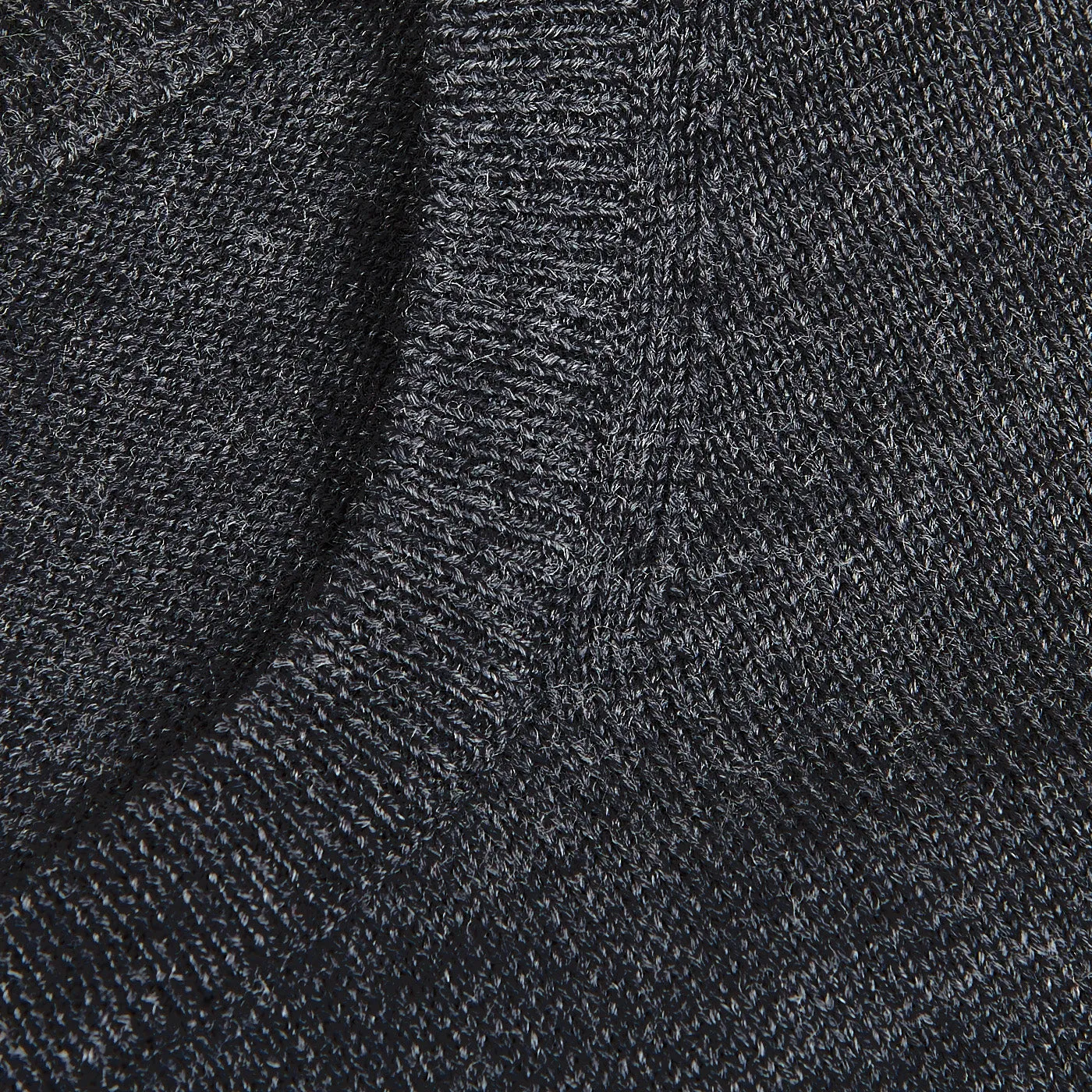 Grey Melange Extra Fine Merino Crew Neck