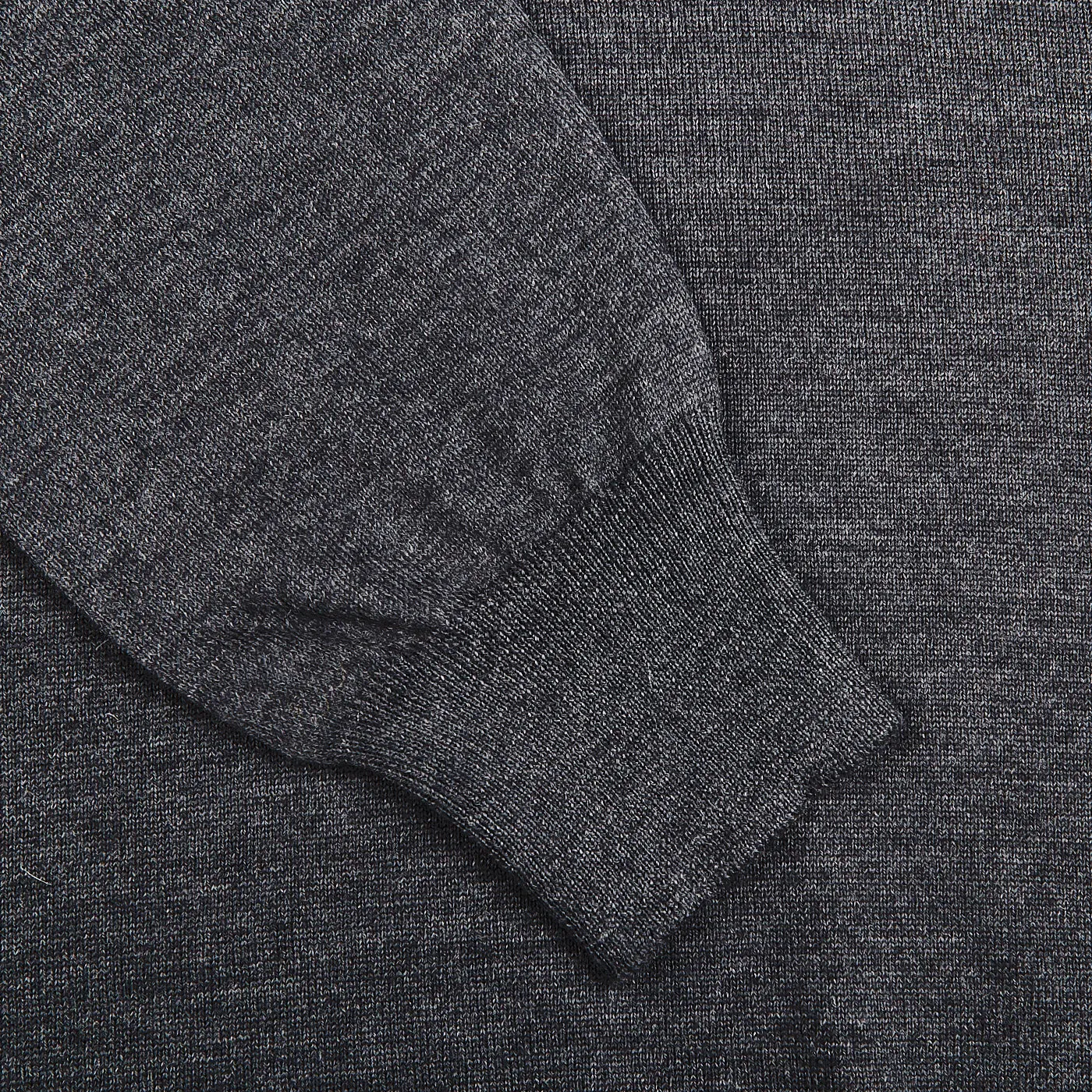 Grey Melange Extra Fine Merino Crew Neck