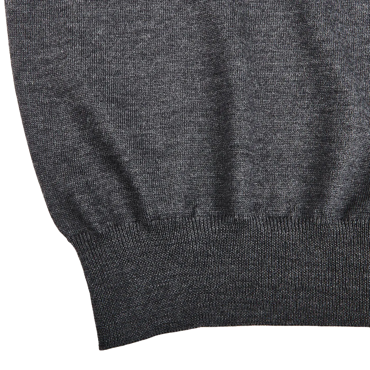 Grey Melange Extra Fine Merino Crew Neck