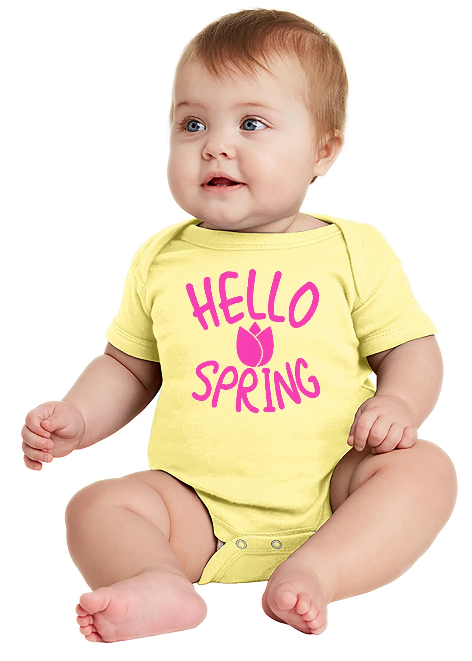 Hello Spring Baby Bodysuit