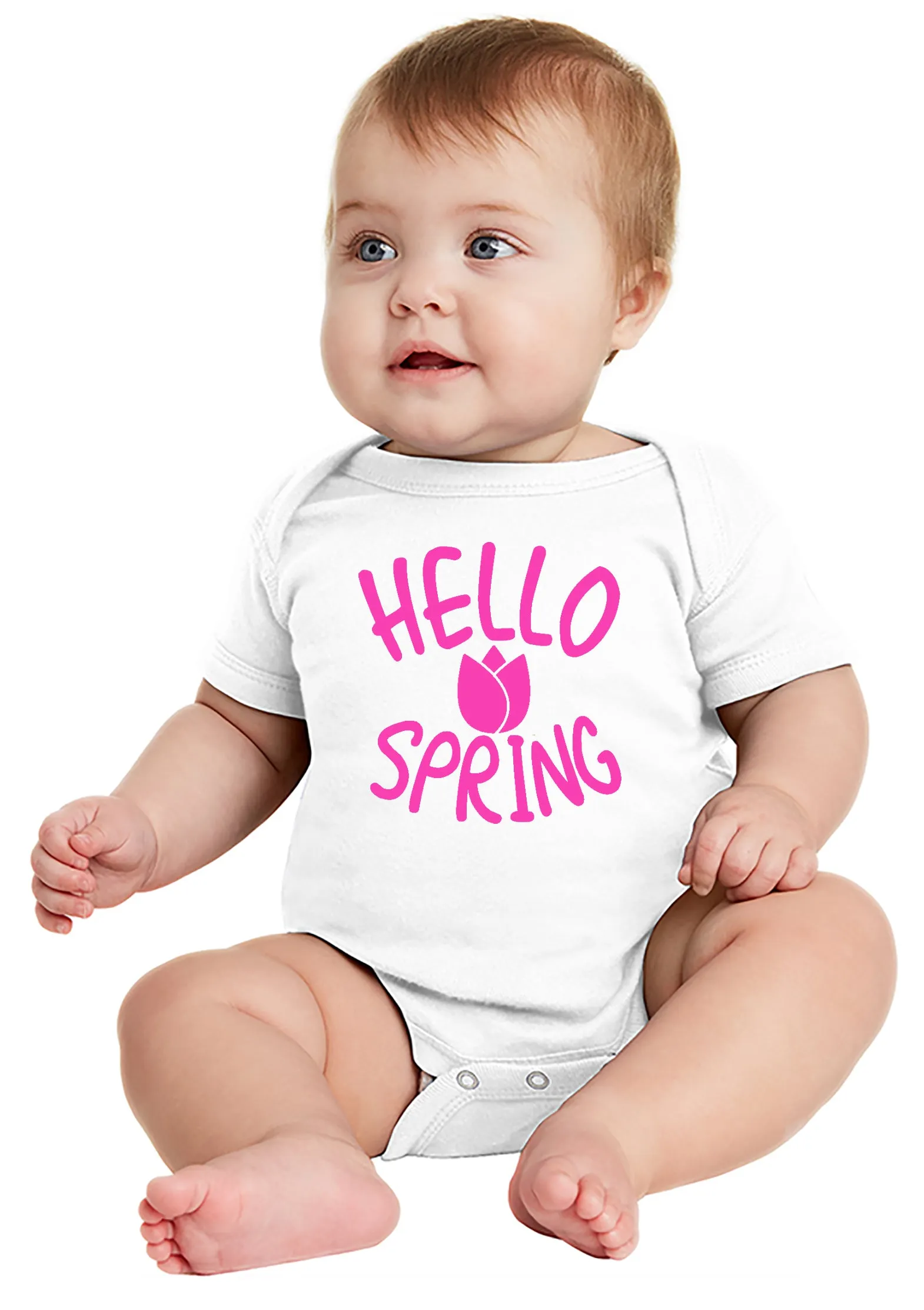 Hello Spring Baby Bodysuit