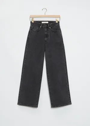 High Waist Cropped Denim Pants