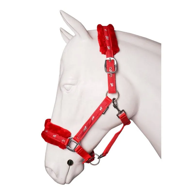 Horka Plush Headcollar Red