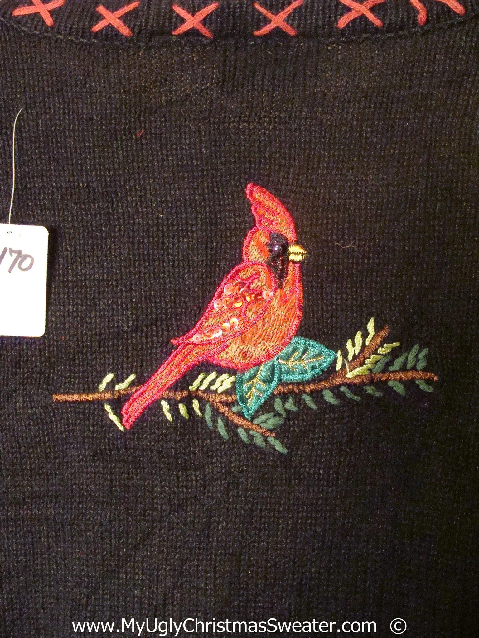 Horrible Cardinal Bird Christmas Sweater