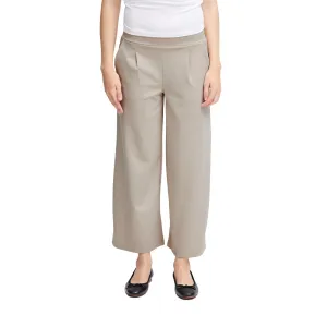 Ichi Womens Kate Sus Wide Trousers Doeskin