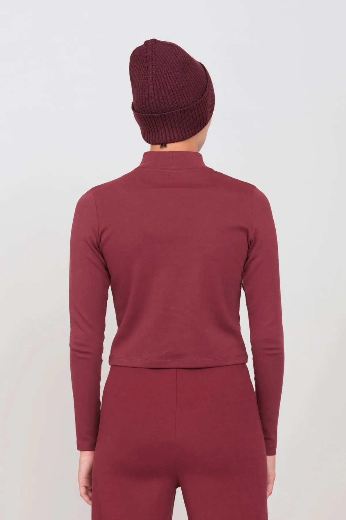 Interlock Turtleneck Prune