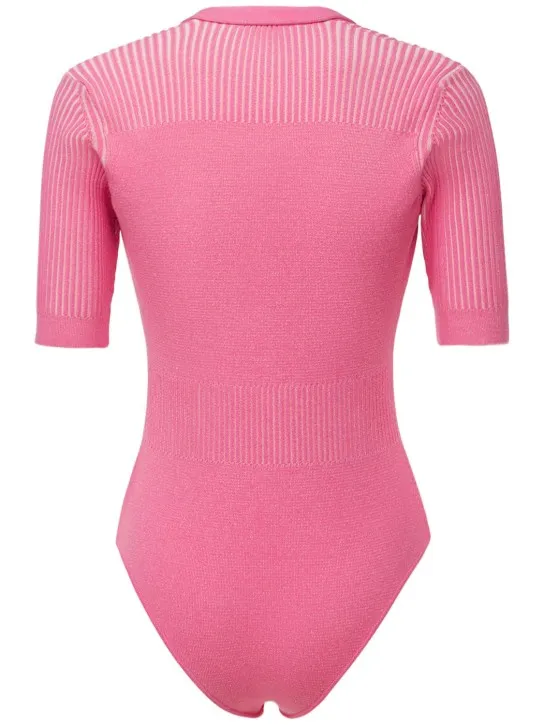 Jacquemus   Le Body Yauco knit polo bodysuit 