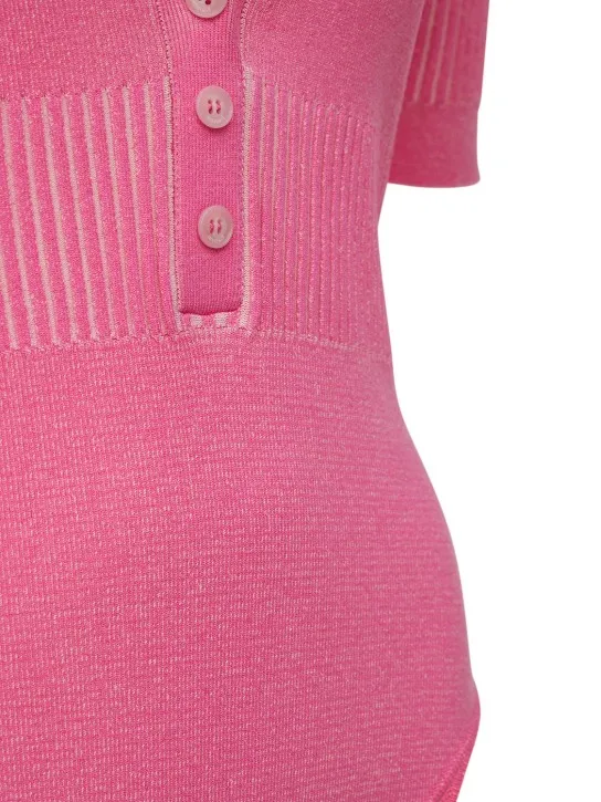 Jacquemus   Le Body Yauco knit polo bodysuit 