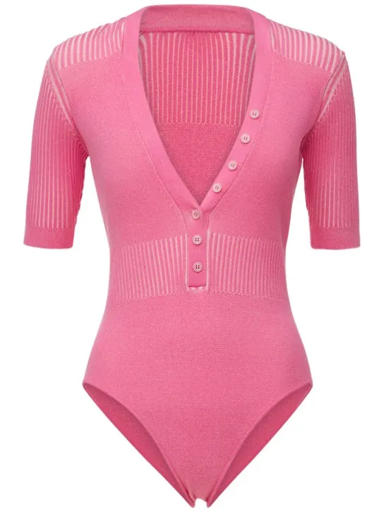 Jacquemus   Le Body Yauco knit polo bodysuit 