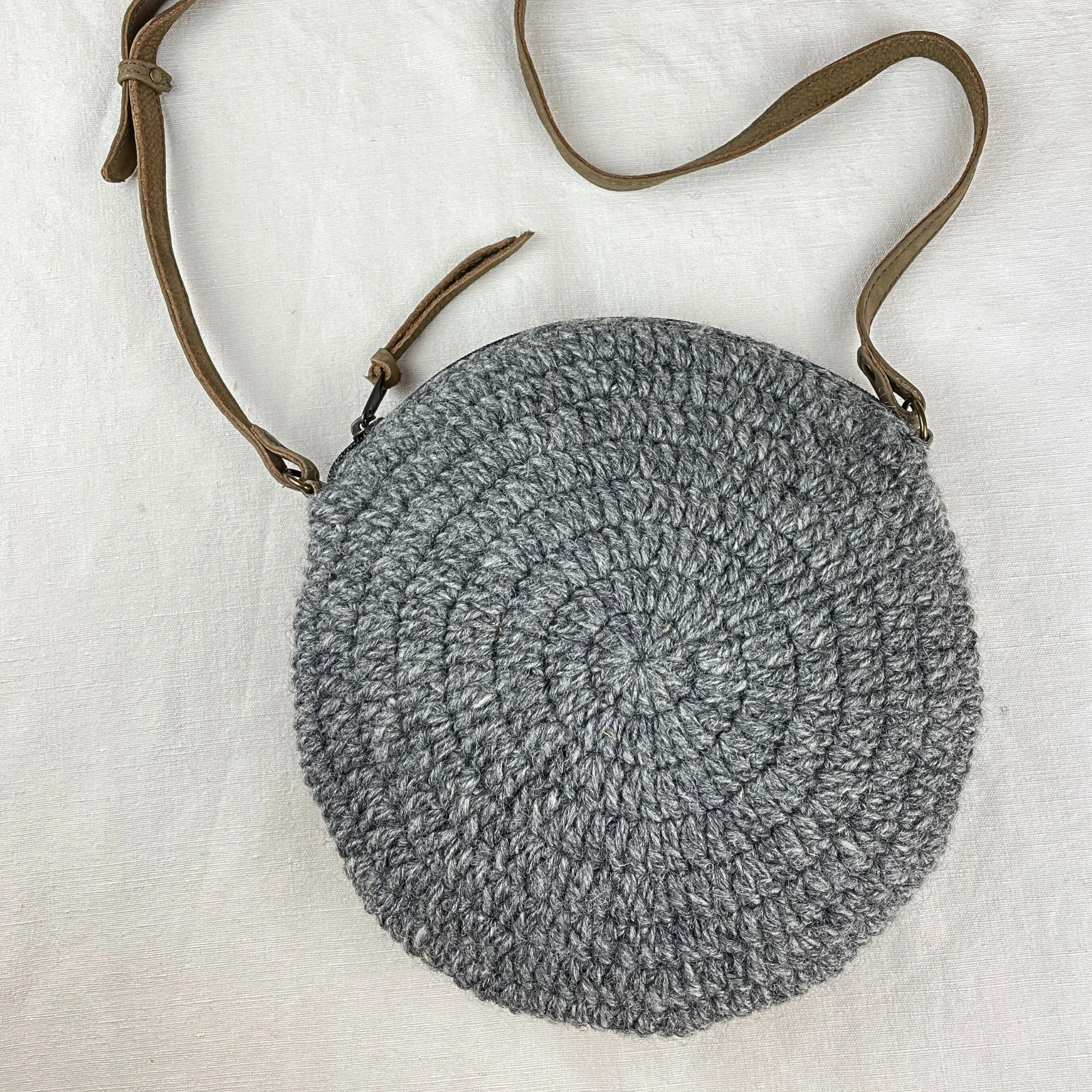 KALPA Crochet Boho Circle Cross Body Handbag