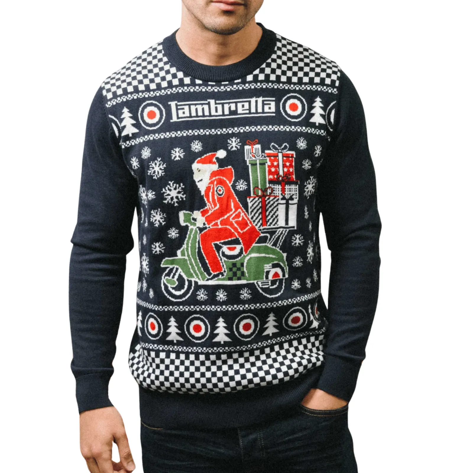 Lambretta Mens Christmas Jumper