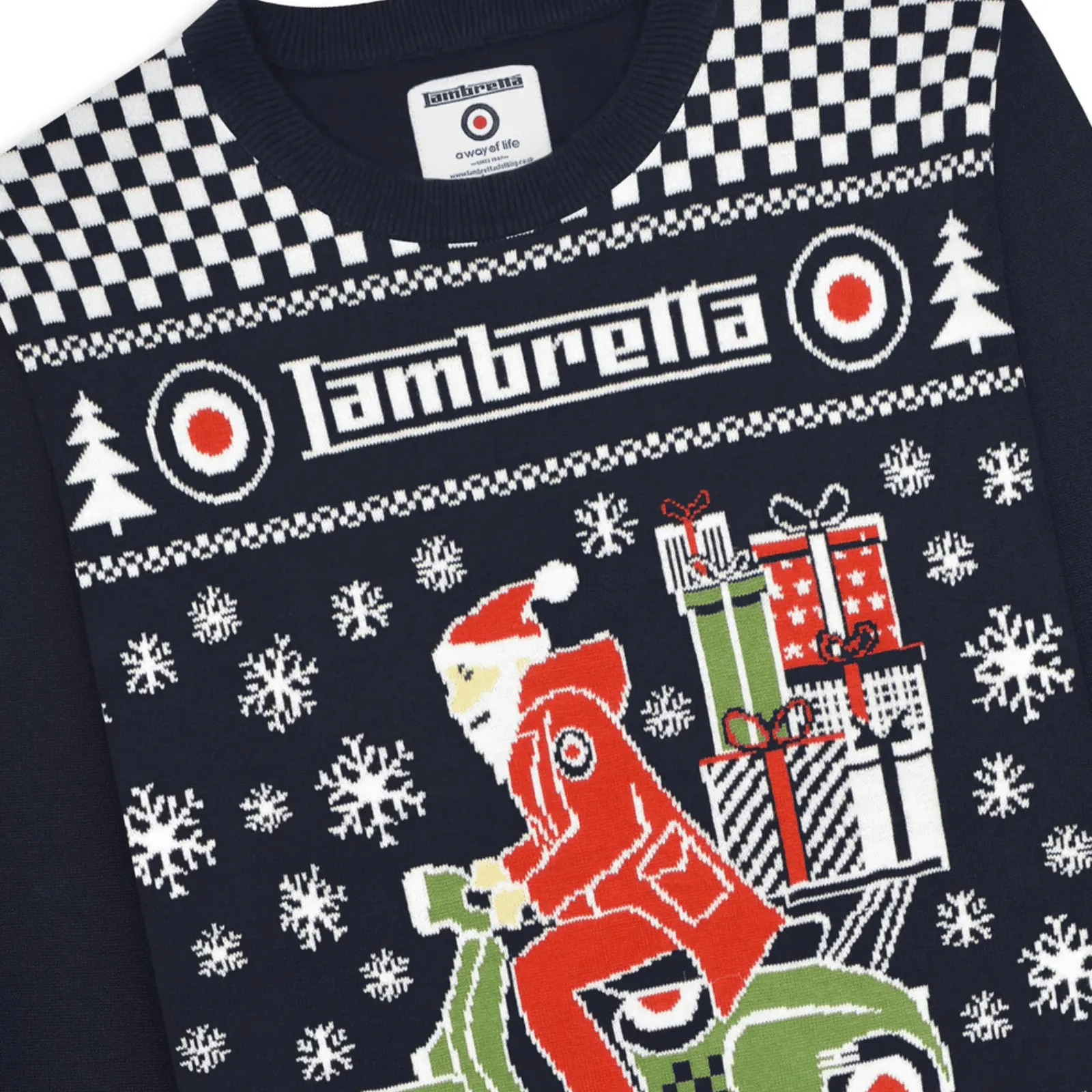 Lambretta Mens Christmas Jumper