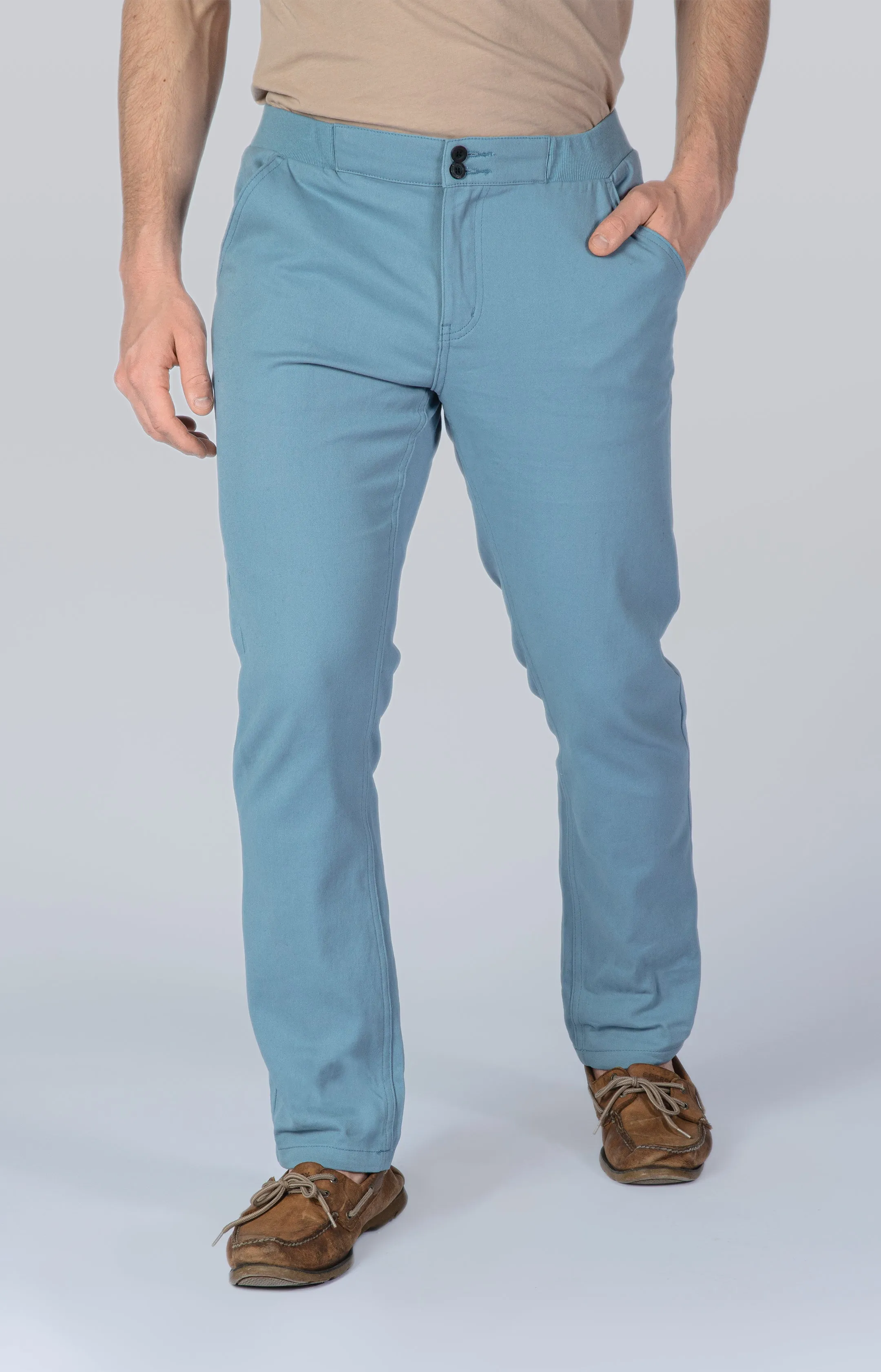 Light Blue Jogger Chinos