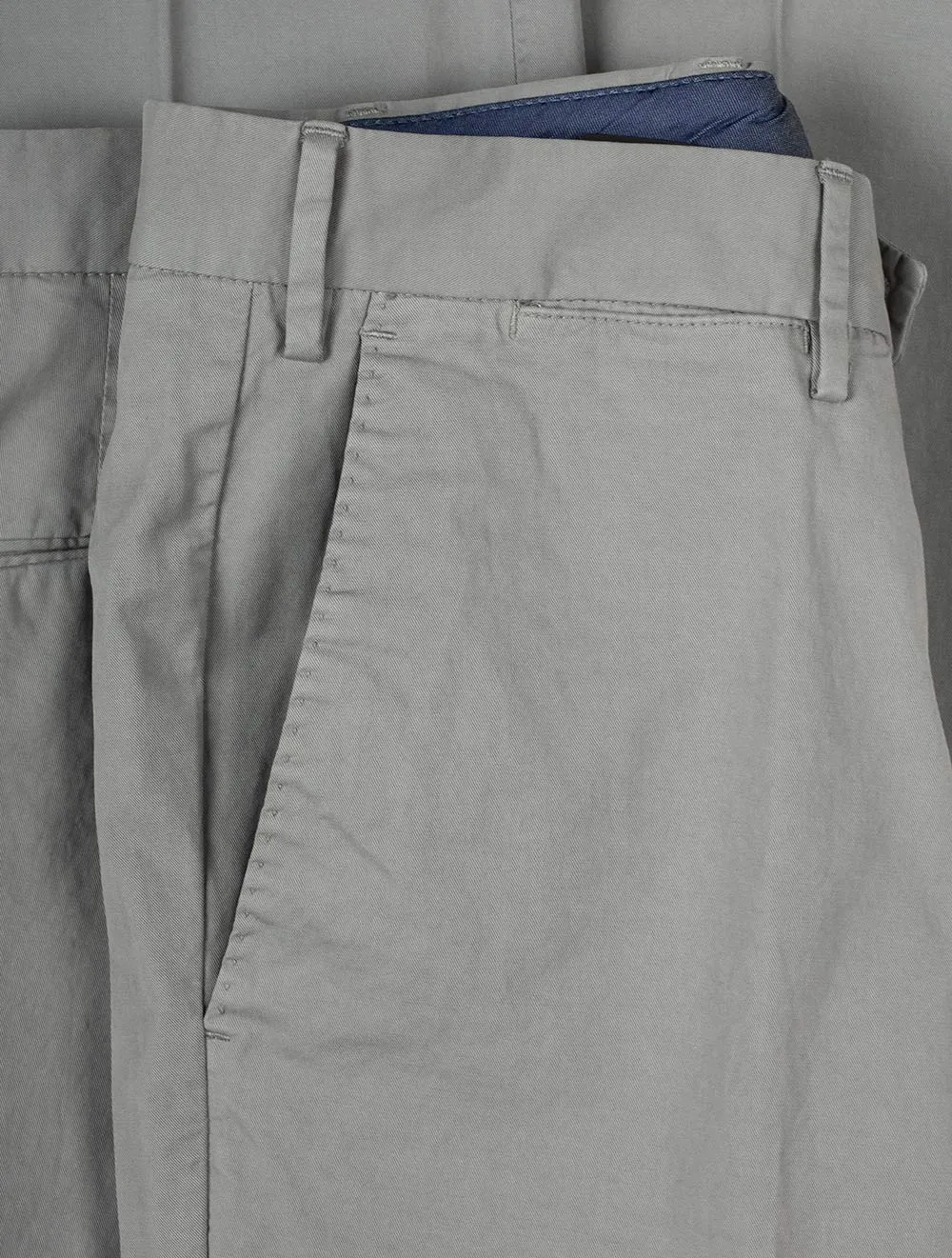 Light Stretch Gabardine Trouser Duck Egg