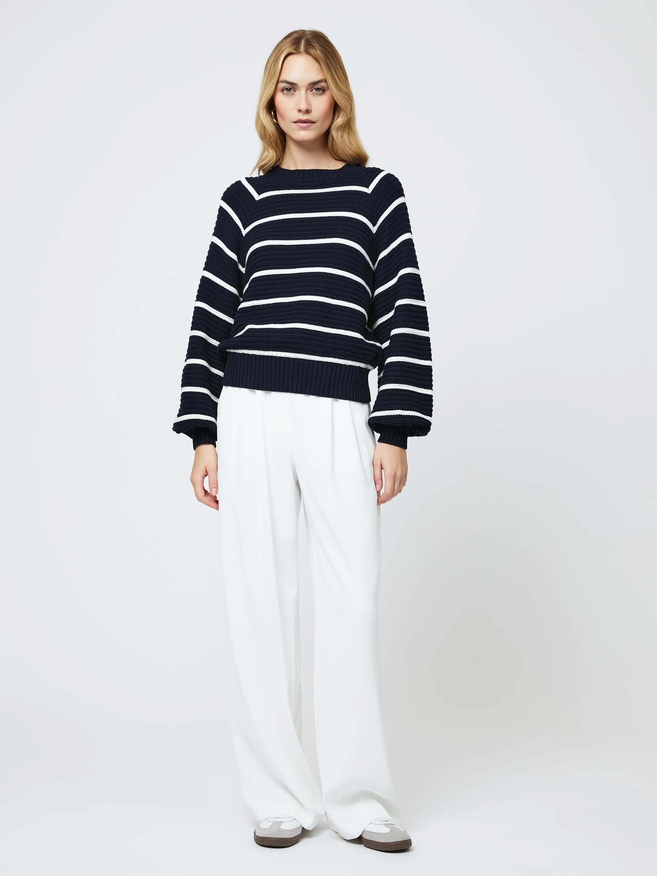 Lily Mozart Striped Crewneck Sweater