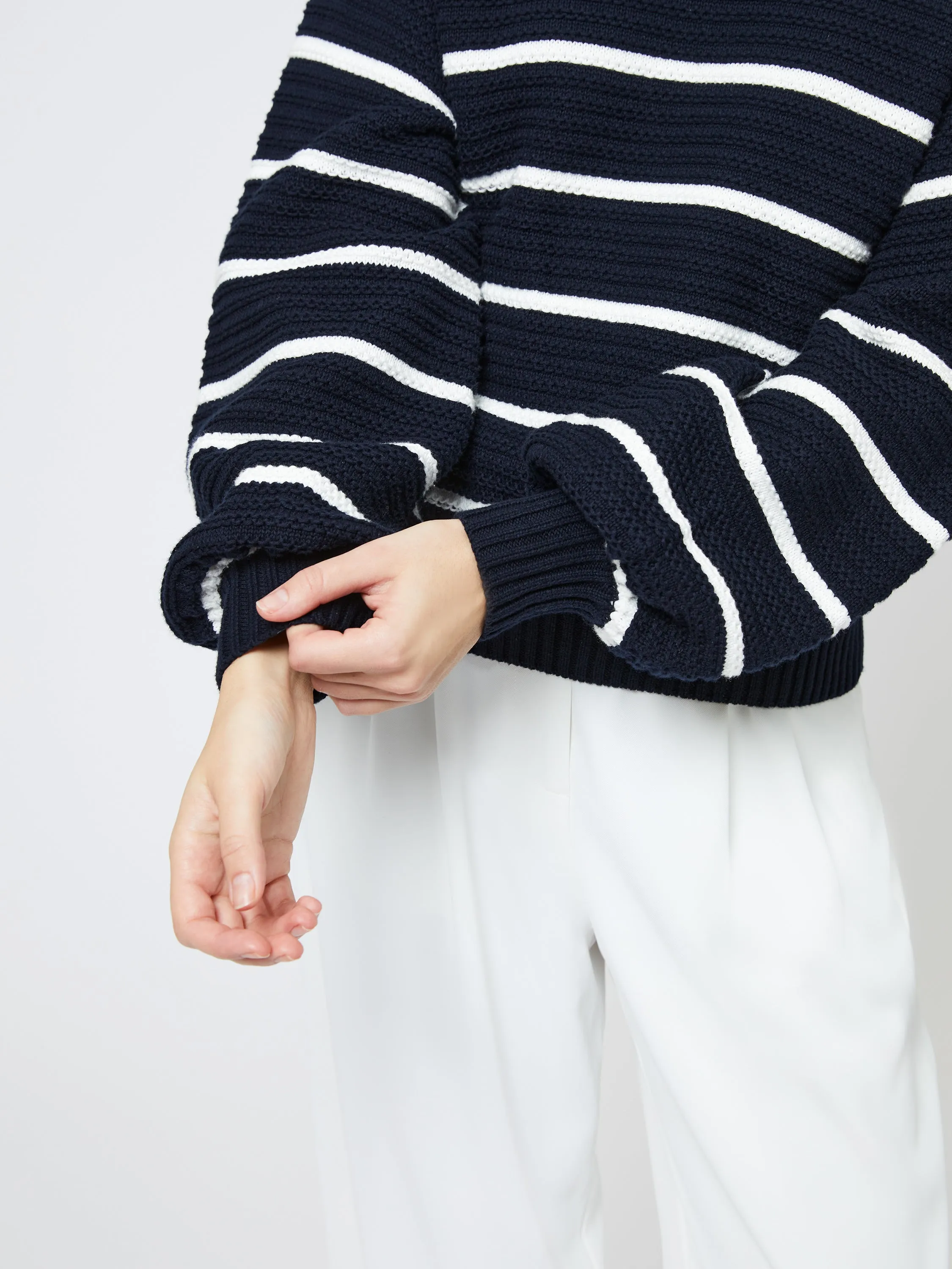 Lily Mozart Striped Crewneck Sweater