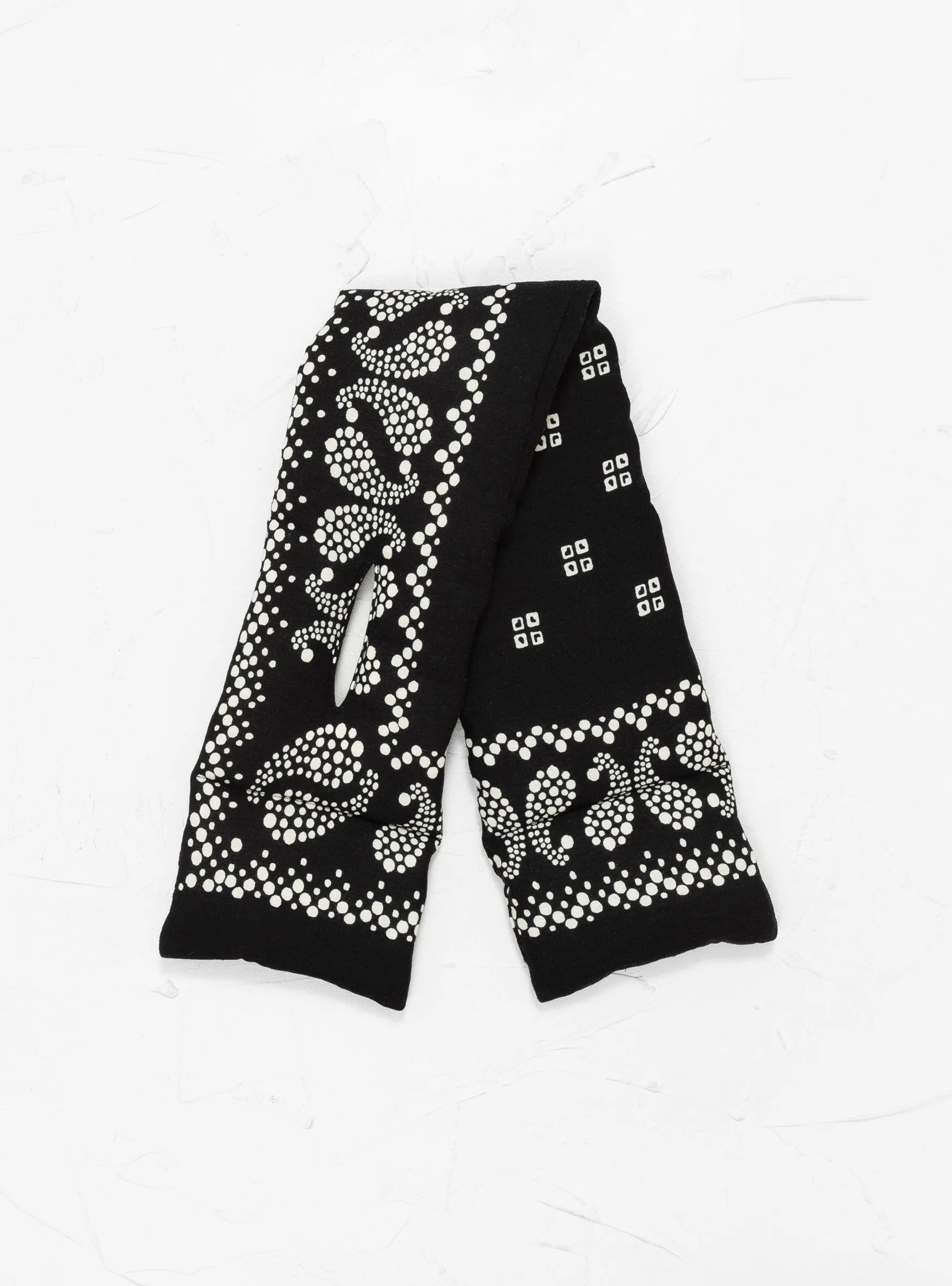 Linen Rayon Bandana Kesa Scarf Black