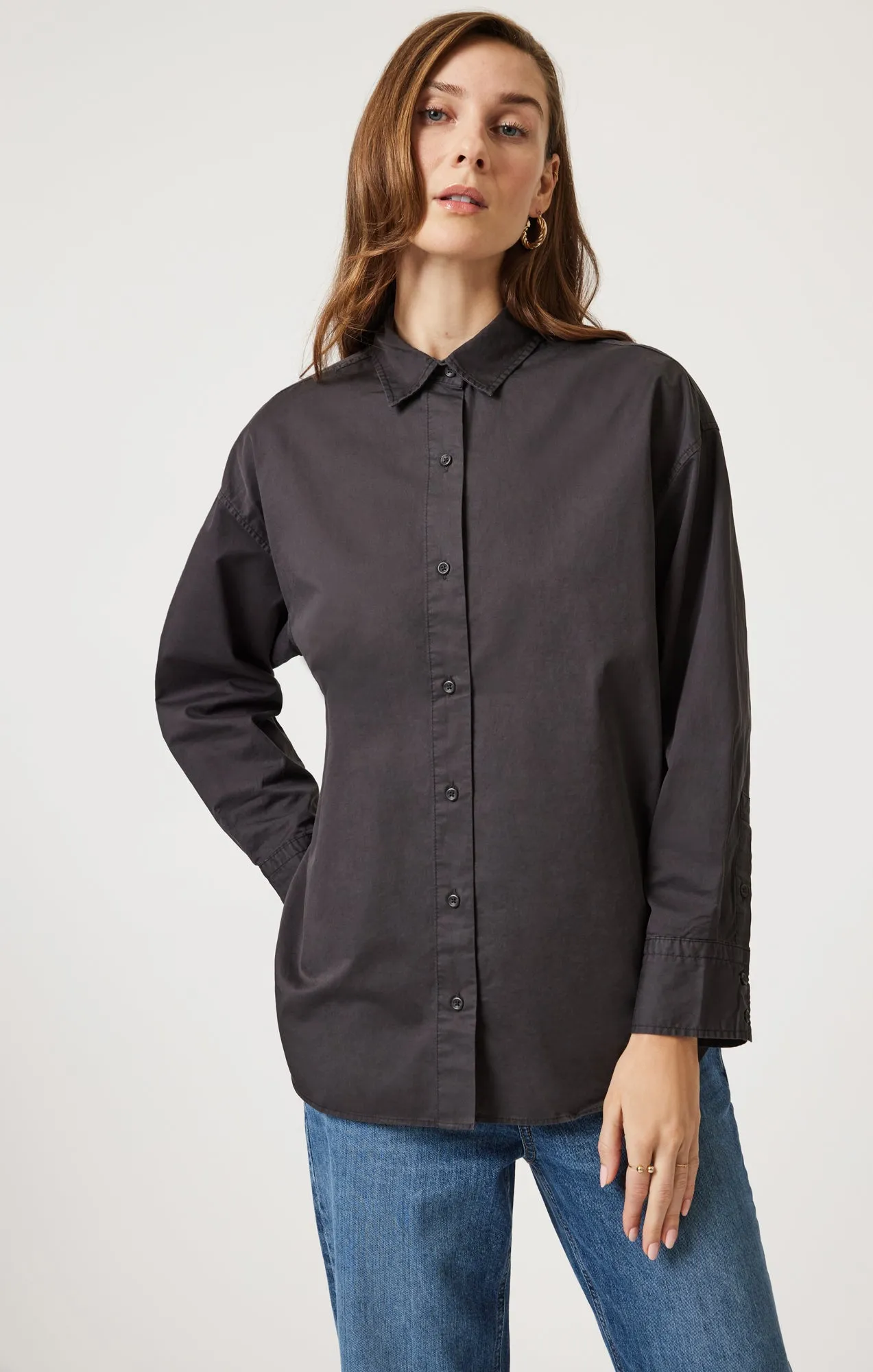 LONG SLEEVE BUTTON-UP SHIRT IN MAGNET