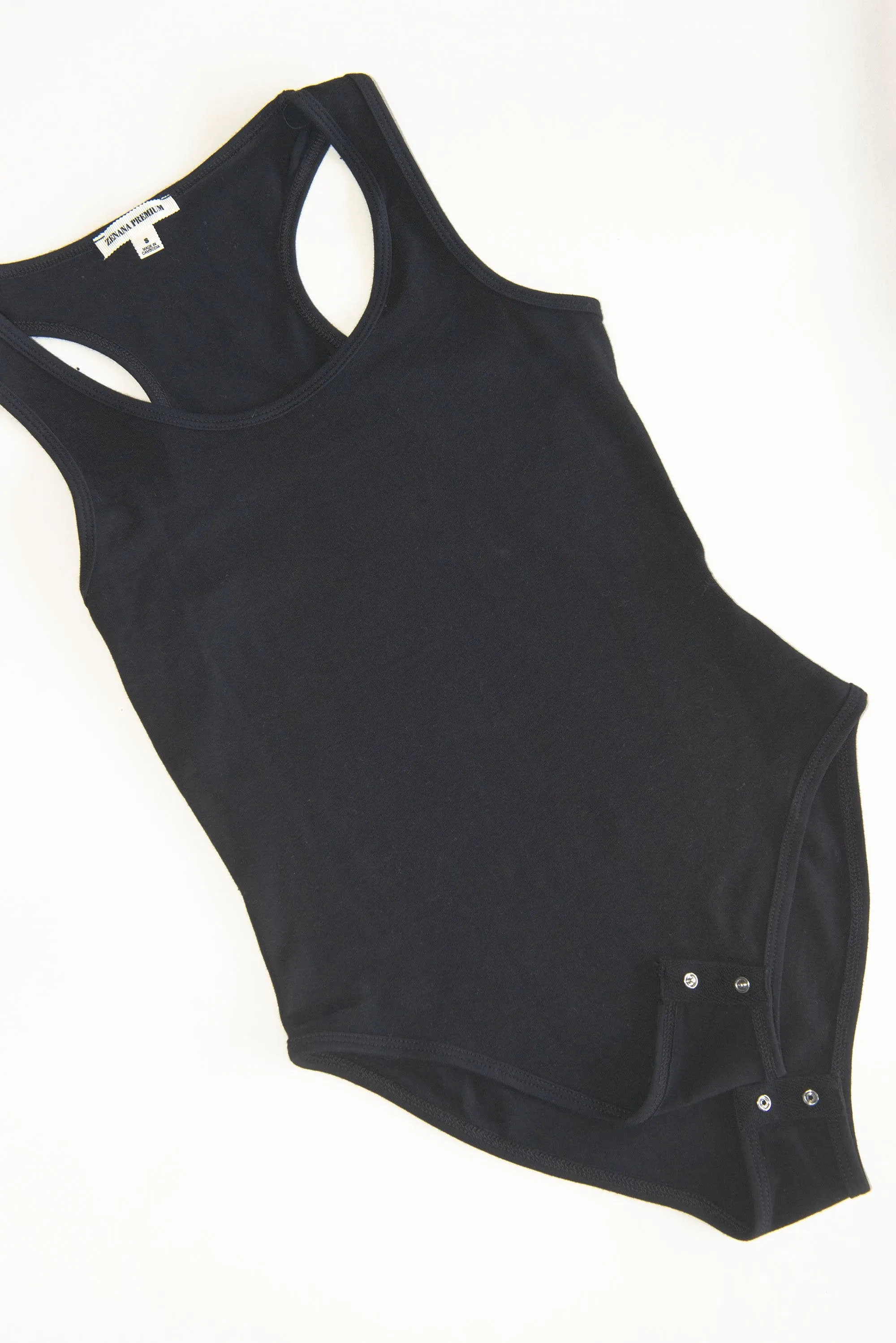 Lowkey Black Tank Bodysuit