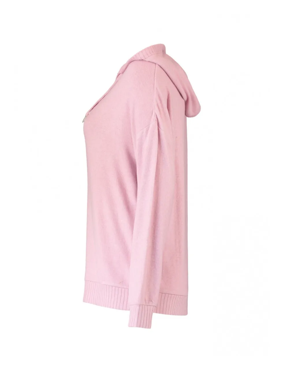 Lyra Old Rose Knitted Hoodie