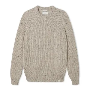 Men's Peregrine Ford Crew Neck Made In England Oatmeal