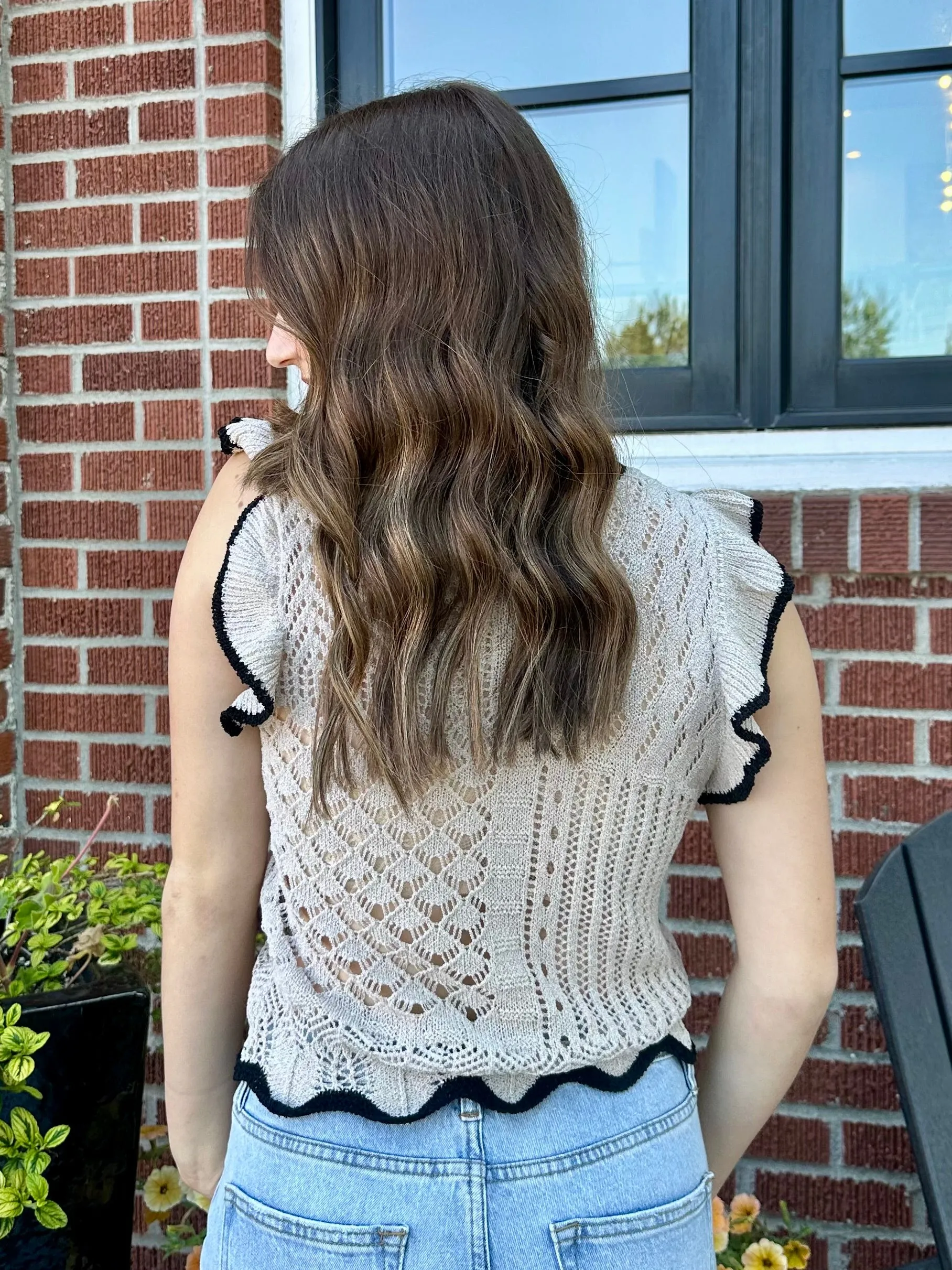 Mia Scalloped Top