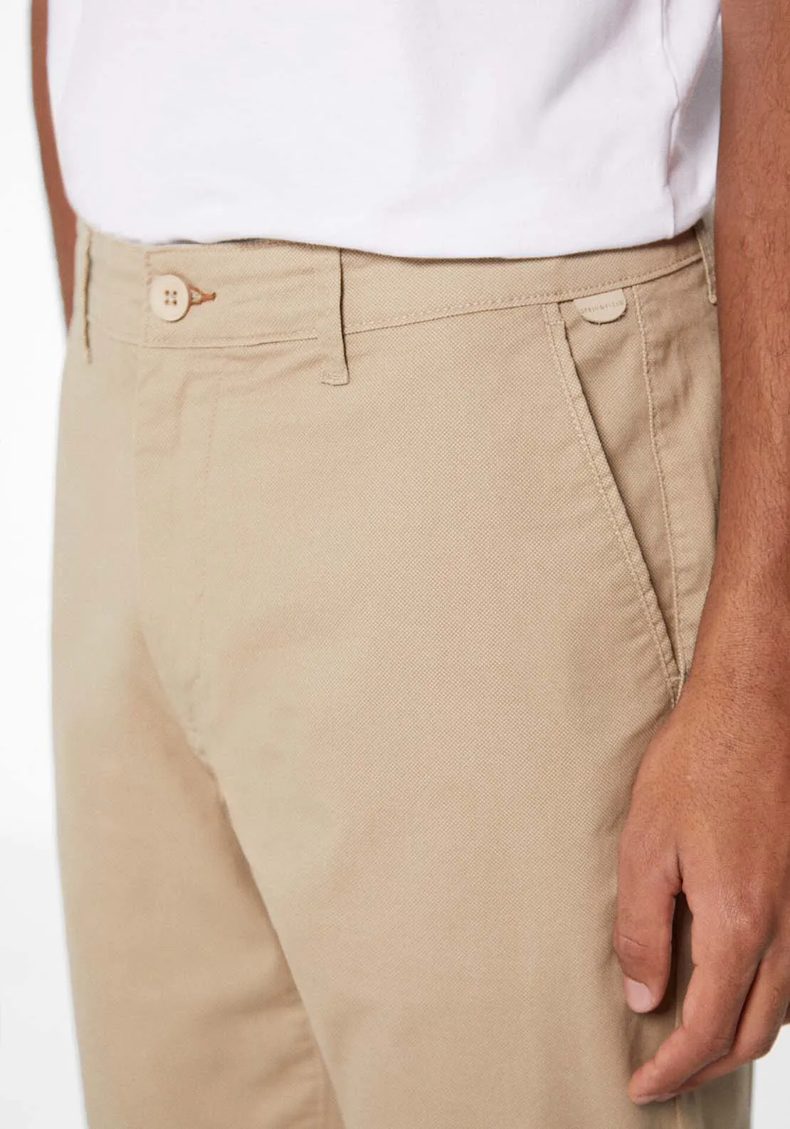 Micro-print chinos - Beige