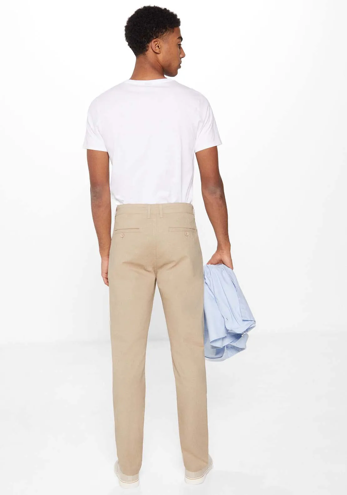 Micro-print chinos - Beige