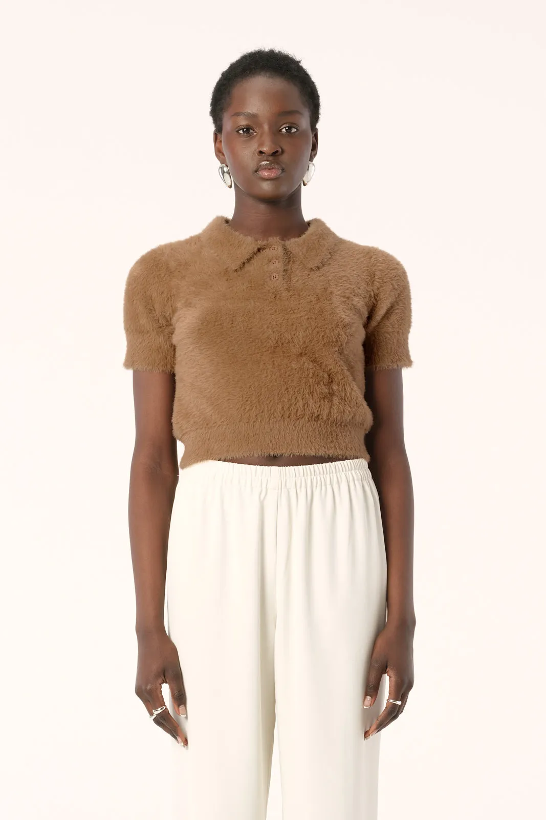 Mochi Knit Top Camel