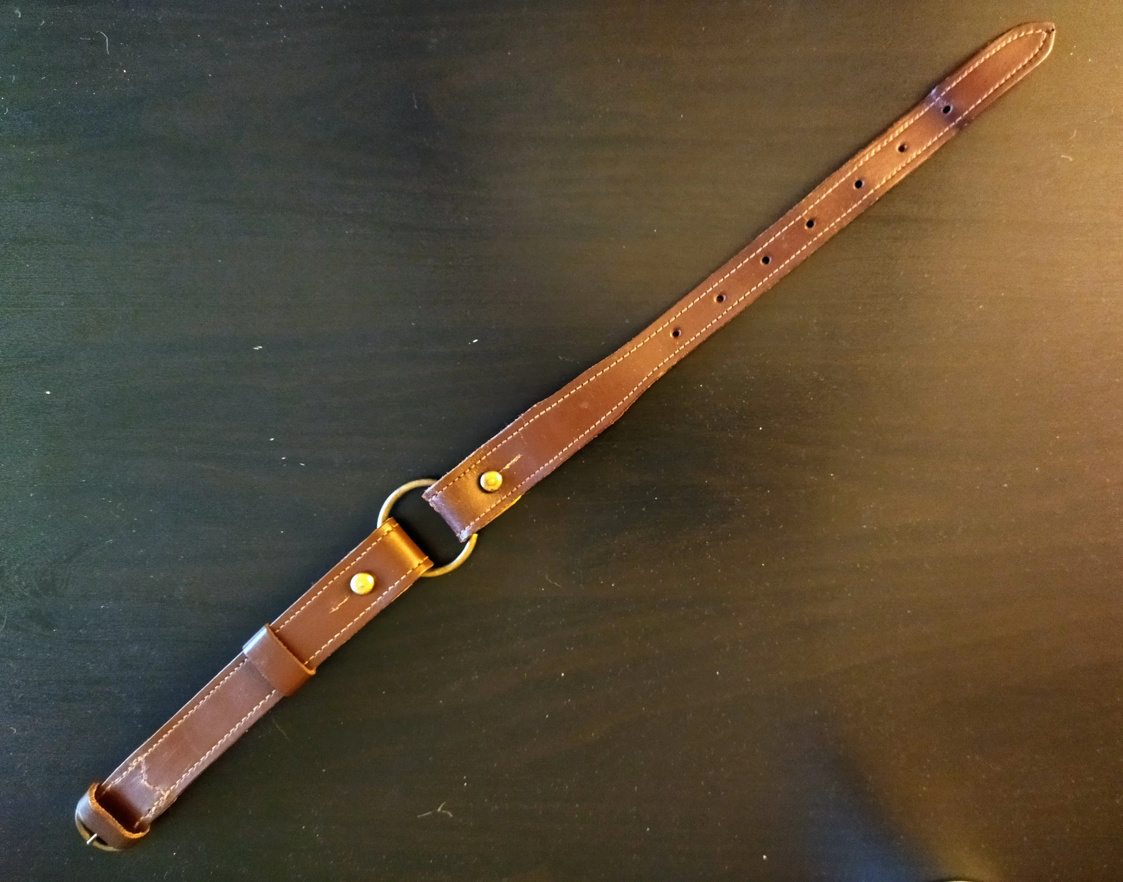 Motorman Special: Leather Collar - made of an officer's command belt