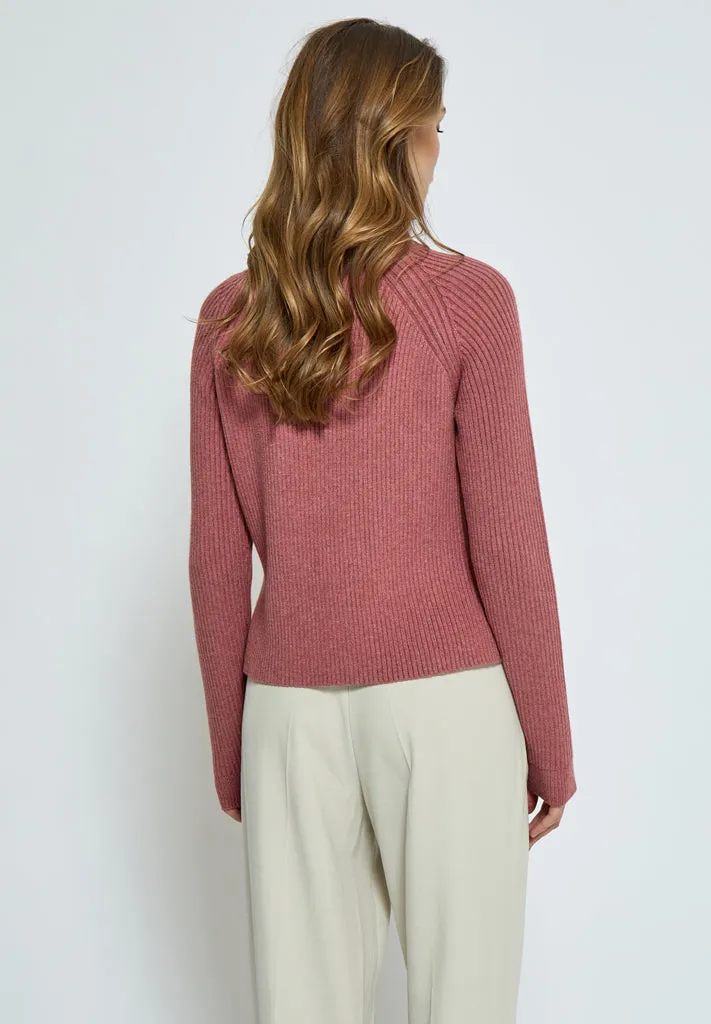 MSAva Knit Turtleneck - Rose Melange