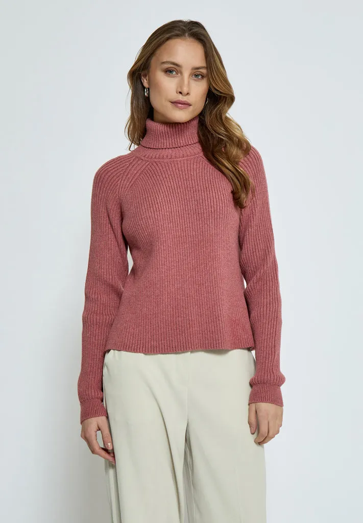 MSAva Knit Turtleneck - Rose Melange