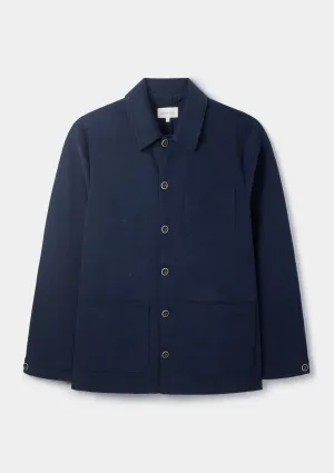 Navy Cotton Chore Jacket