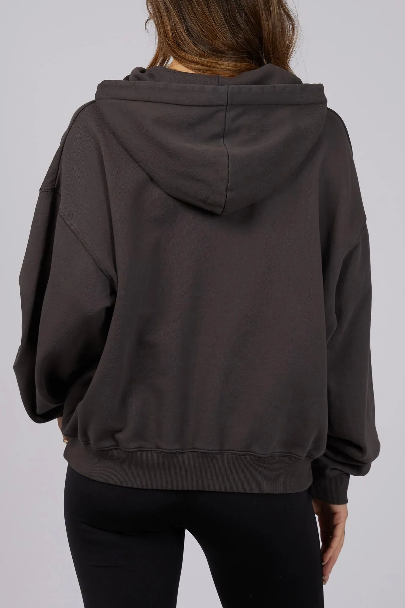 New York Washed Black Hoodie