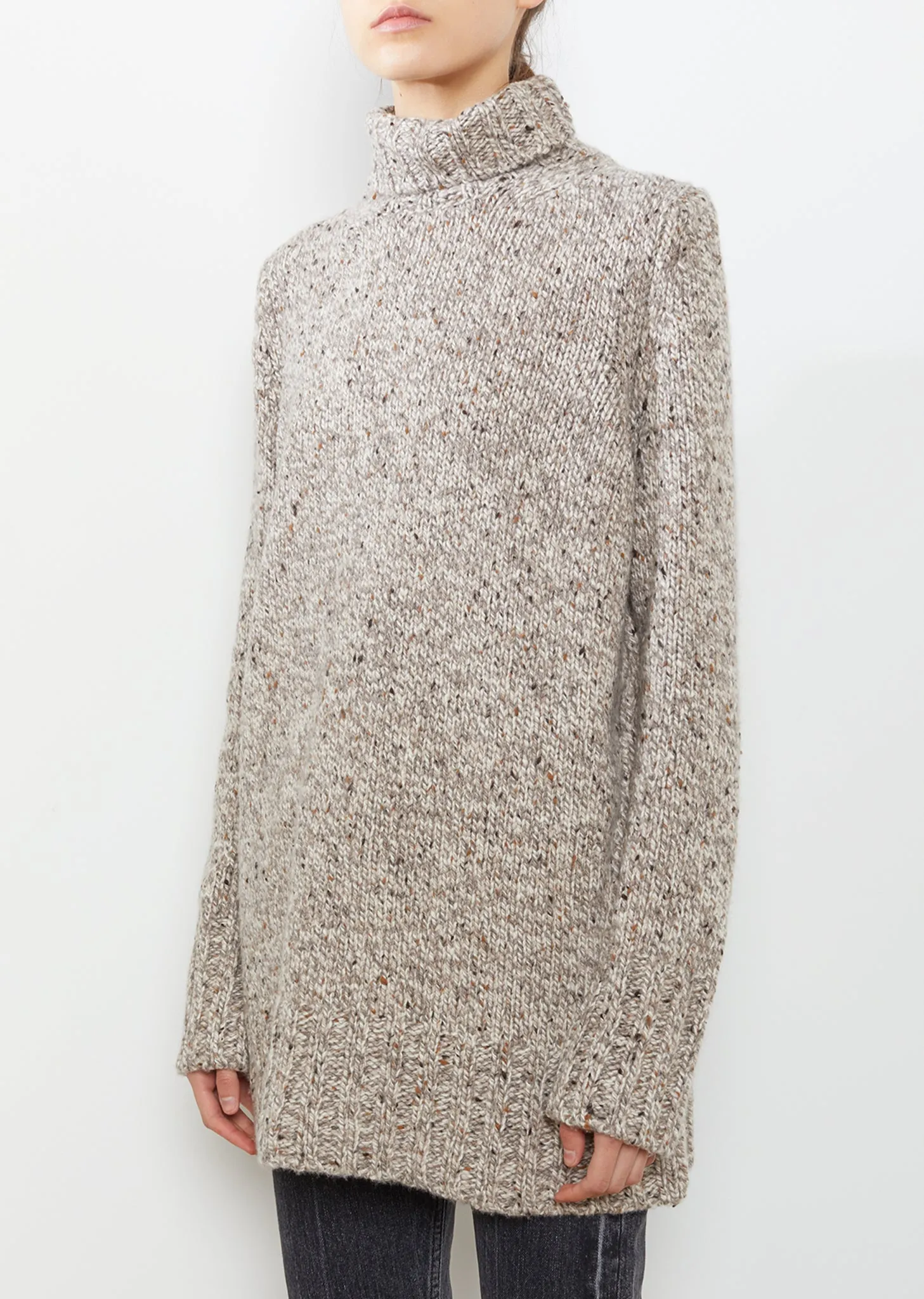 Noona Cashmere Tweed Turtleneck