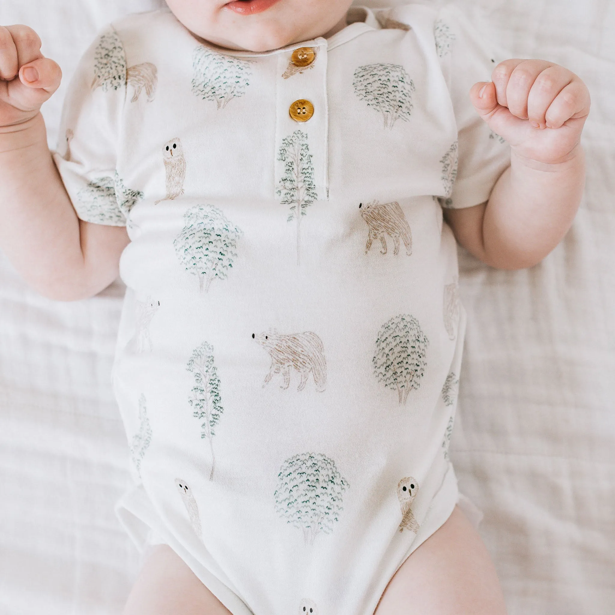 Organic Bodysuit - Forest Frolic