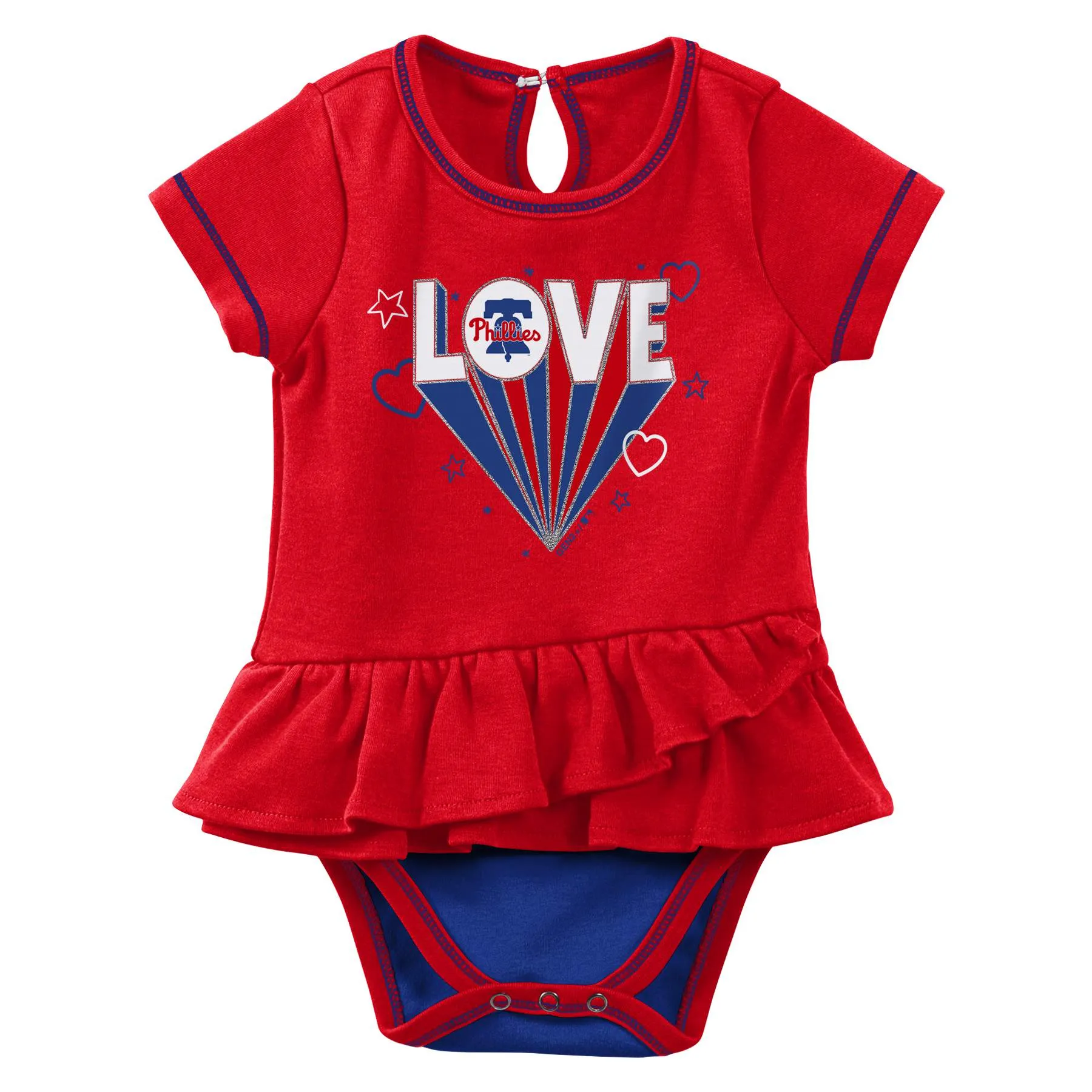 Phillies Girl Bodysuit, Bib and Bootie Set