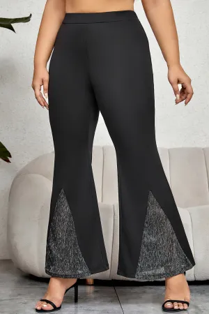 Plus Size High Waist Flare Pants New Women's Fashion