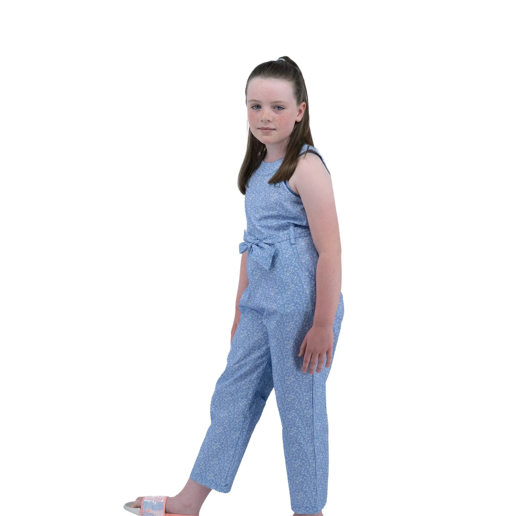 Purple Impression Cotton Jumpsuit for kids