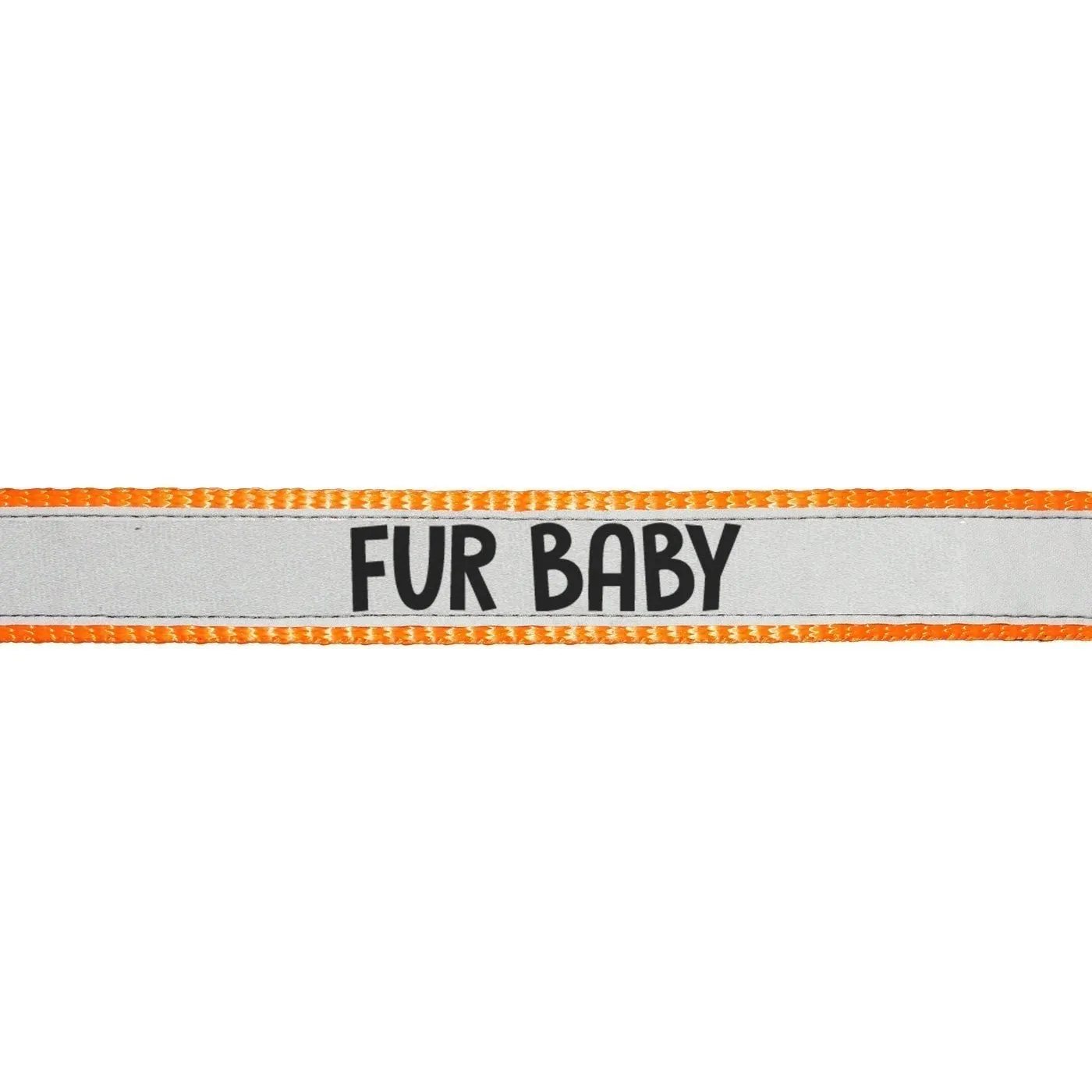 "Fur Baby" Printed Reflective Nylon Neck Belt Adjustable Cat Collar