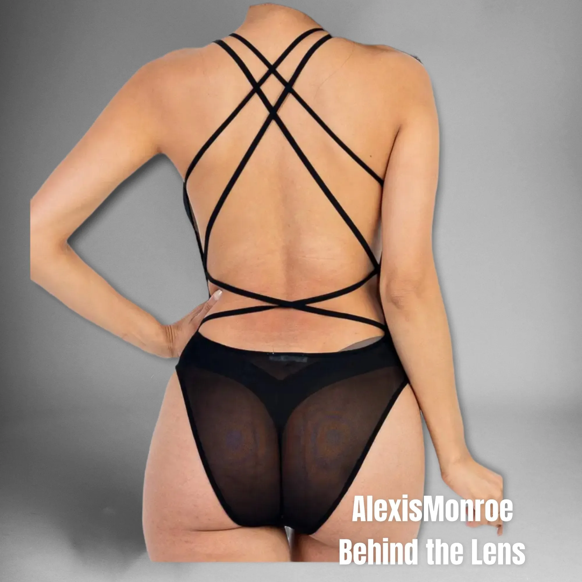 "Transparency " Backless Bodysuit