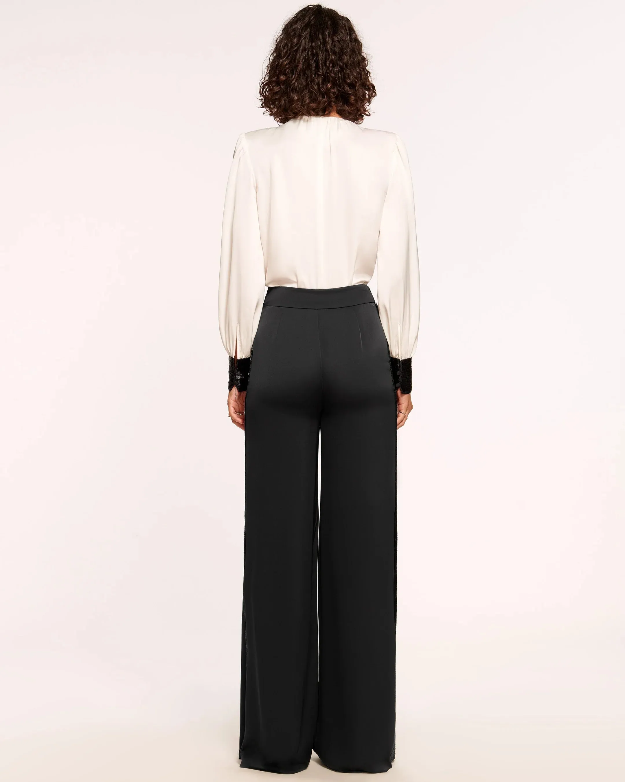 Ra235005 Ramy Brook Embellished Wide Leg Pant