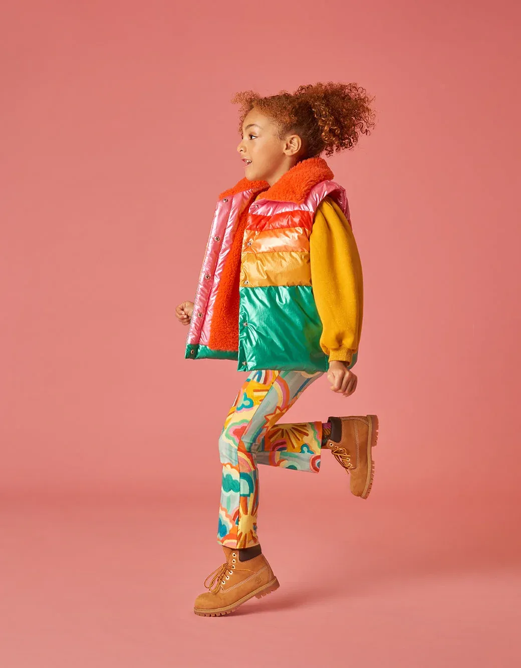 Rainbow Puffer Vest