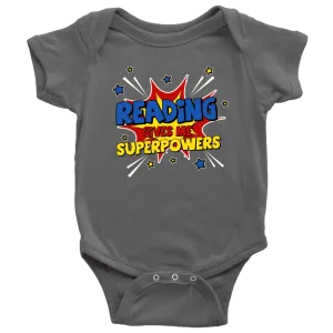 ''Reading gives me''BABY BODYSUITS