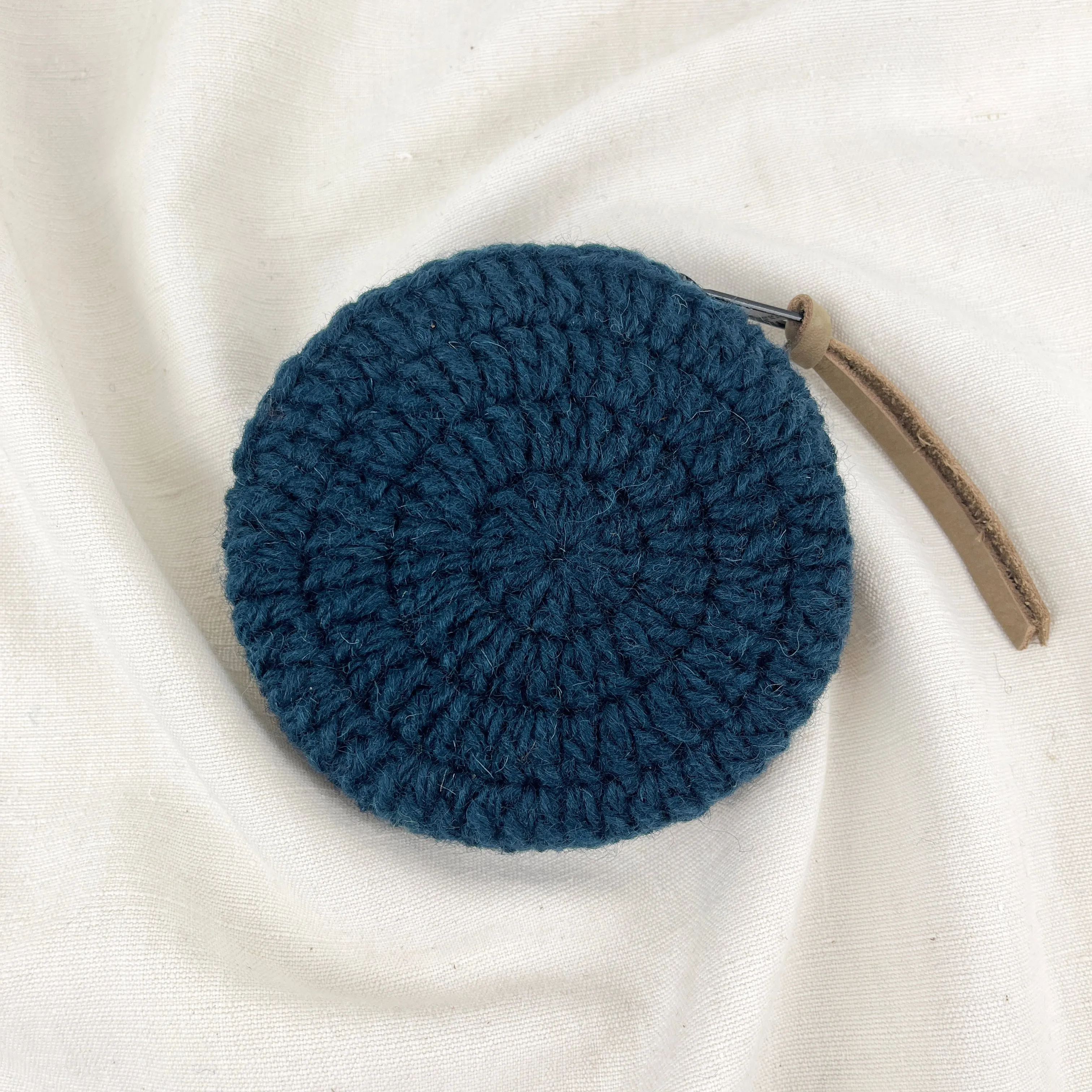 RICA Crochet Wool Circular Coin Purse (WS)