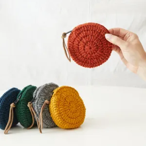 RICA Crochet Wool Circular Coin Purse (WS)