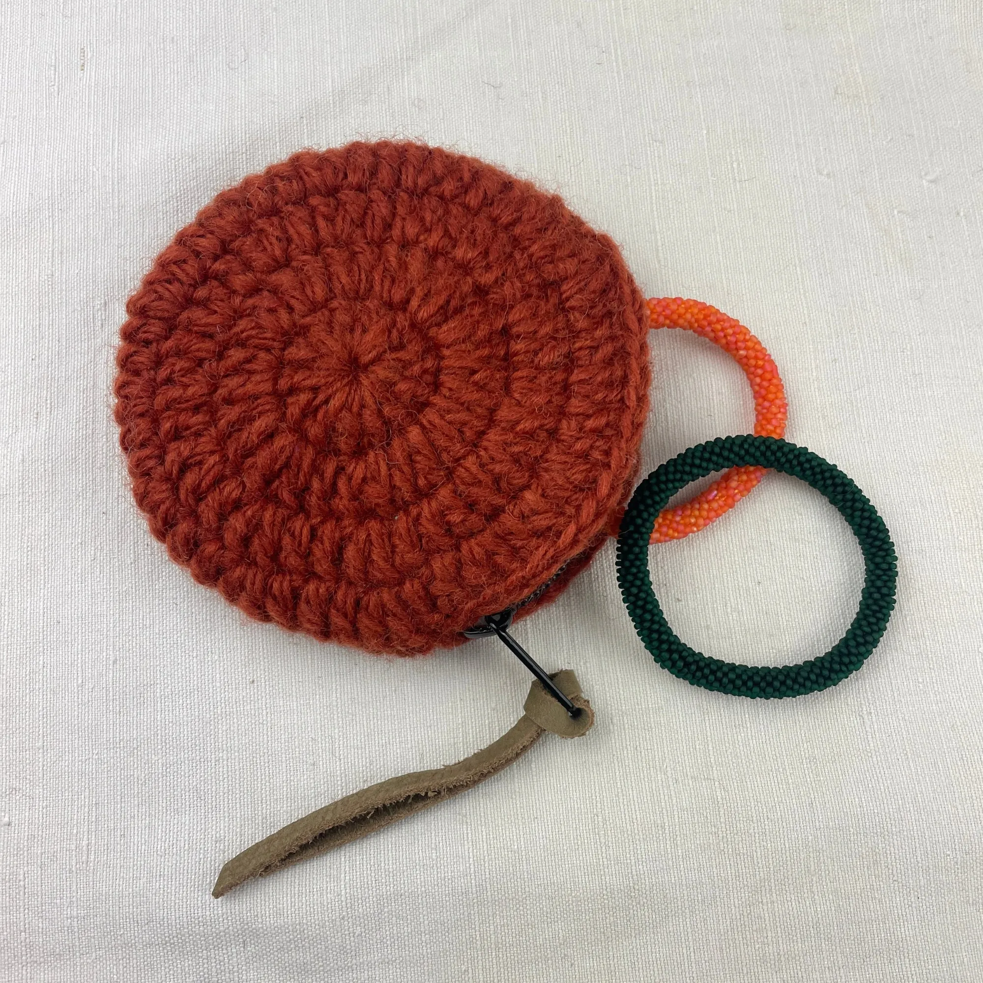 RICA Crochet Wool Circular Coin Purse (WS)