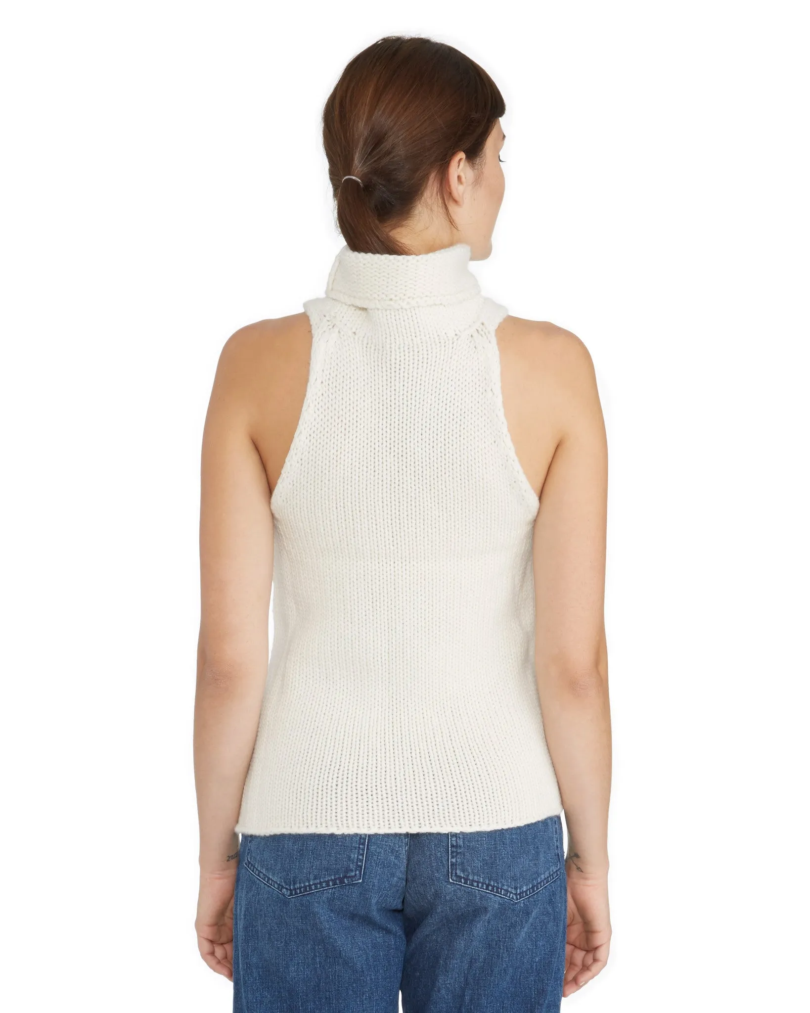 Ryan Roche | Cashmere Sleeveless Turtleneck Sweater