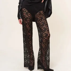 Sexy Sheer Lace Transparent Pants for Halloween